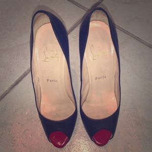 Christian Louboutin Prive Peep Toe Heels